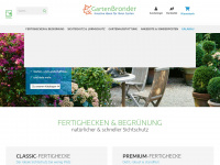 garten-bronder-shop.com Webseite Vorschau