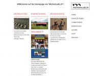 michismusik.ch Webseite Vorschau