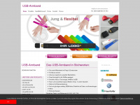 usb-stick-armband.de Webseite Vorschau