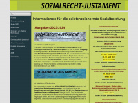 sozialrecht-justament.de Webseite Vorschau