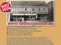 tiefburgarchiv.de Webseite Vorschau
