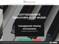 worship-piano.de Webseite Vorschau