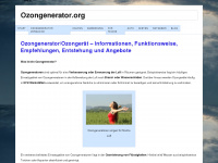 ozongenerator.org Webseite Vorschau