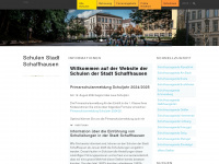 schulen-stadtsh.ch Webseite Vorschau