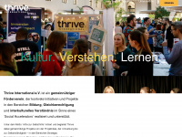 thrive-international.org Webseite Vorschau