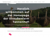 straussenfarm-tannenhof.de Webseite Vorschau