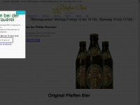 pfaffen-bier.de Webseite Vorschau