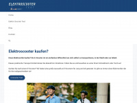 elektroscooter-test.com Webseite Vorschau