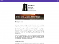 breakinggroundheritage.org.uk Webseite Vorschau