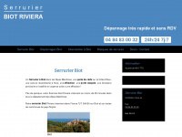 serrurier-biot-riviera.fr Webseite Vorschau