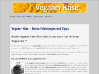 veganerkaese.org Webseite Vorschau