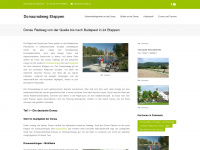 donau-radweg-etappen.com Webseite Vorschau