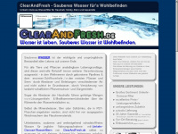 clearandfresh.de Webseite Vorschau