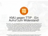 kmu-gegen-ttip.at Webseite Vorschau