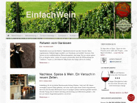 einfachwein.net Webseite Vorschau