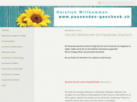 passendes-geschenk.ch Webseite Vorschau