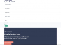 conda.ch Webseite Vorschau