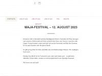 maja-festival.de Webseite Vorschau