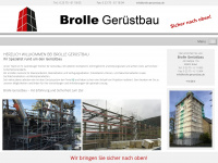 brolle-geruestbau.de Webseite Vorschau