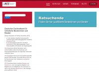 acc-deutschland.org Webseite Vorschau