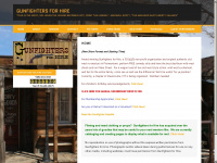 gunfightersforhire.com Webseite Vorschau