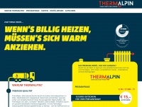 thermalpin.at Webseite Vorschau