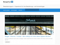 manageyourcv.com Webseite Vorschau