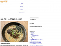 appetix.ch Webseite Vorschau