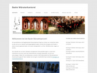 muensterkantorei.ch Webseite Vorschau