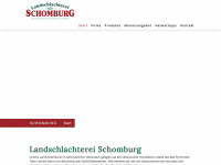 landschlachterei-schomburg.de Webseite Vorschau