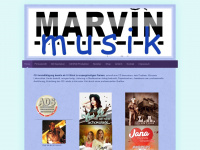 marvinmusic.de Webseite Vorschau
