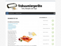 vakuumierer-test.eu Webseite Vorschau