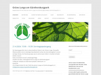 gruene-lunge-am-guenthersburgpark.de Webseite Vorschau
