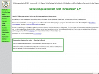 schuetzengesellschaft-immenreuth.de Webseite Vorschau