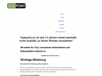 taxipoint.ch Webseite Vorschau