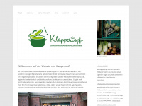 klappertopf.at Webseite Vorschau