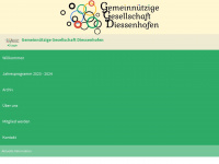ggdkultur.ch Webseite Vorschau
