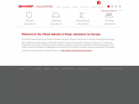 sharp-calculators.com Webseite Vorschau