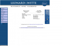 leonard-witte.de Webseite Vorschau
