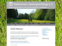 reiterverein-geislingen.de Webseite Vorschau