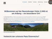 ravensburgerhuette.at Webseite Vorschau