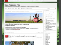 stop-fracking-kiel.de Webseite Vorschau