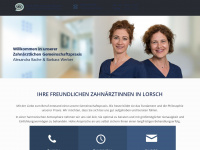 zahnaerztinnen-lorsch.de Webseite Vorschau