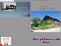 schuasterhaisl.de Webseite Vorschau
