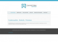 zahnform-dentalatelier.ch Webseite Vorschau
