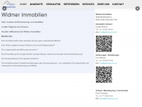 widmerimmo.ch Webseite Vorschau