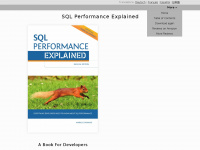sql-performance-explained.com Webseite Vorschau