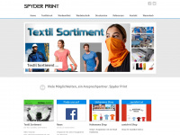 spyderprint.com Webseite Vorschau