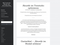 hjs-tonstudio-blog.de Webseite Vorschau