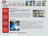 metallbau-krenz.de Webseite Vorschau